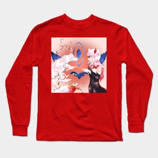 Kitsune and fox girl Long Sleeve T-Shirt